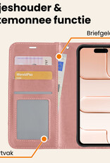 Nomfy Nomfy iPhone Air Hoesje Bookcase - Rose Goud