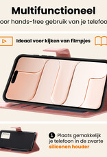 Nomfy Nomfy iPhone Air Hoesje Bookcase Met 2x Screenprotector - Rose Goud