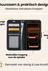 Nomfy Nomfy iPhone 17 Pro Hoesje Bookcase - Zwart