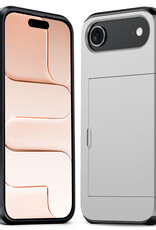 Nomfy Nomfy iPhone Air Hoesje Pashouder Hard - Grijs