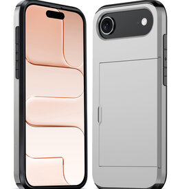 Nomfy Nomfy iPhone Air Hoesje Pashouder Hard - Grijs