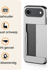 Nomfy Nomfy iPhone Air Hoesje Pashouder Hard - Grijs