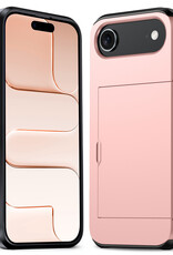 Nomfy Nomfy iPhone Air Hoesje Pashouder Hard - Rosé Goud