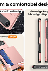Nomfy Nomfy iPhone Air Hoesje Pashouder Hard - Rosé Goud