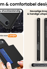 Nomfy Nomfy iPhone Air Hoesje Pashouder Hard - Zwart