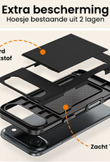 Nomfy Nomfy iPhone Air Hoesje Pashouder Hard - Zwart