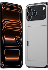 Nomfy Nomfy iPhone 17 Pro Hoesje Pashouder Hard - Grijs