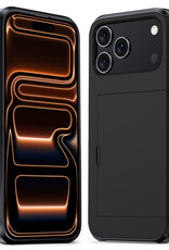 Nomfy Nomfy iPhone 17 Pro Hoesje Pashouder Hard - Zwart