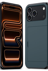 Nomfy Nomfy iPhone 17 Pro Max Hoesje Pashouder Hard - Donker Blauw