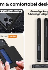 Nomfy Nomfy iPhone 17 Pro Max Hoesje Pashouder Hard - Zwart