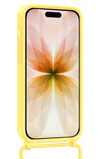 Nomfy Nomfy iPhone 17 Hoesje Pashouder met Koord - Geel - 2 PACK