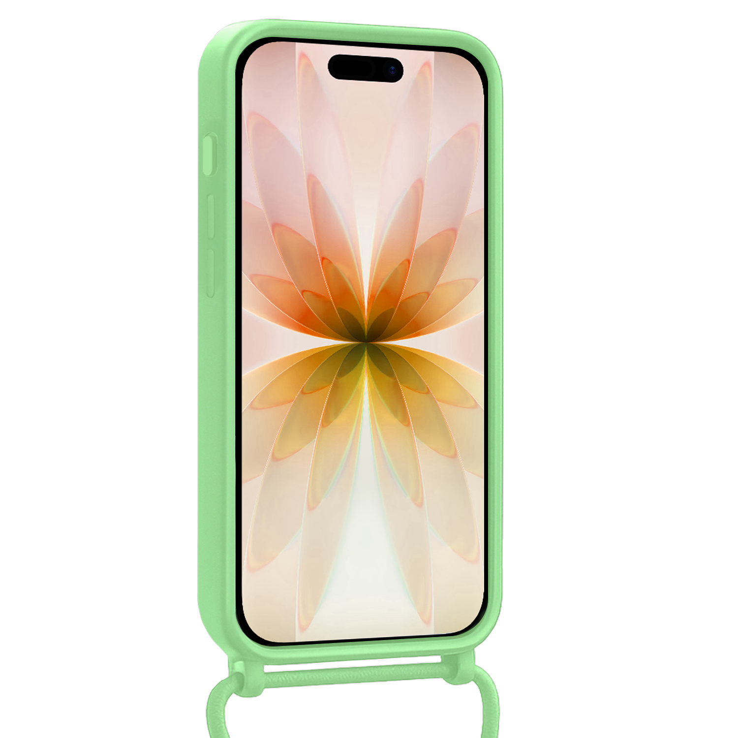 Nomfy Nomfy iPhone 17 Hoesje Pashouder met Koord - Groen - 2 PACK