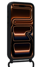 Nomfy Nomfy iPhone 17 Pro Hoesje Pashouder met Koord - Zwart