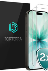 Forterra Forterra iPhone 17 Screenprotector Glas Met Dichte Notch - 2 PACK