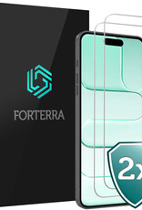 Forterra Forterra iPhone Air Screenprotector Glas Met Dichte Notch - 2 PACK