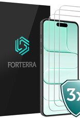 Forterra Forterra iPhone Air Screenprotector Glas Met Dichte Notch - 3 PACK