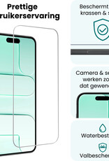 Forterra Forterra iPhone Air Screenprotector Glas Met Dichte Notch - 3 PACK