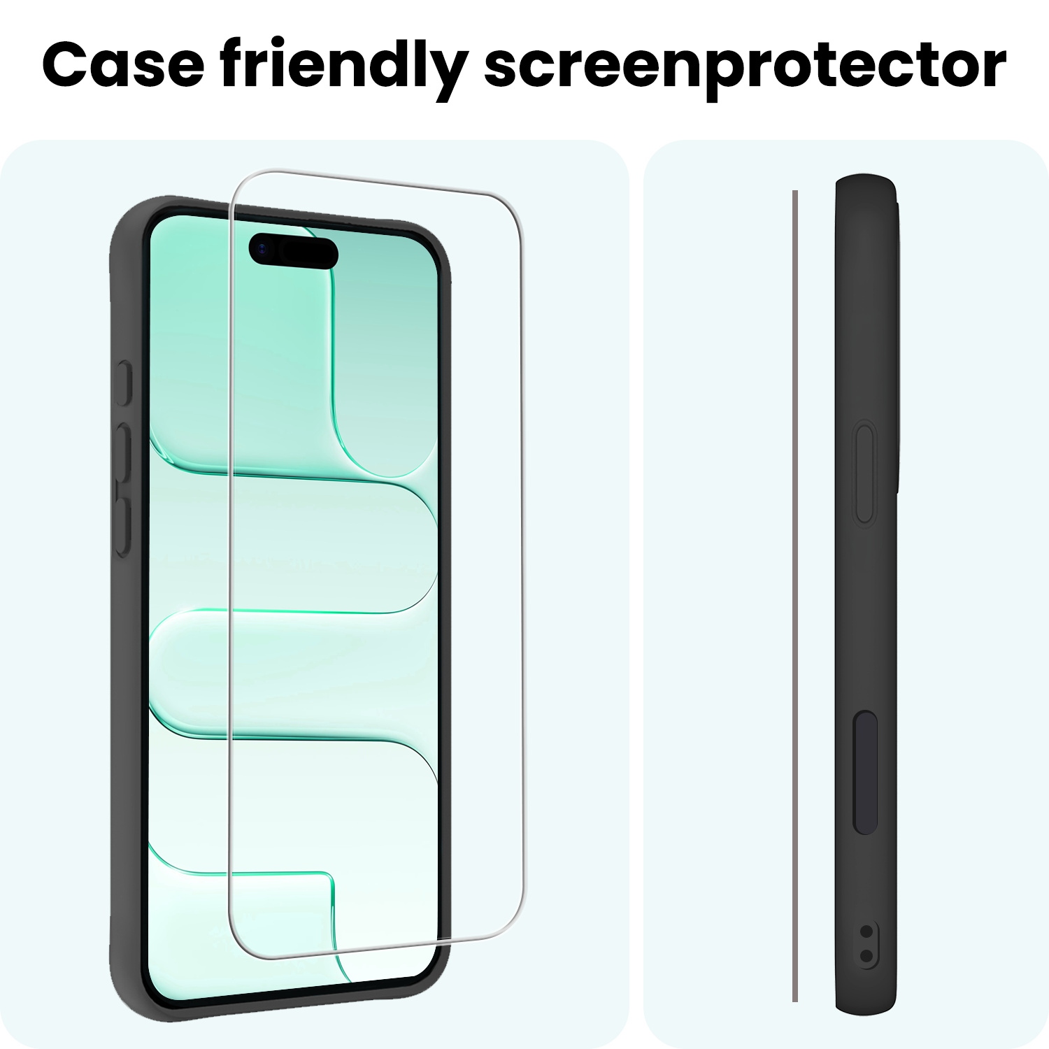 Forterra Forterra iPhone Air Screenprotector Glas Met Dichte Notch - 3 PACK