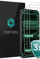 Forterra Forterra iPhone 17 Pro Screenprotector Glas Met Dichte Notch - 3 PACK