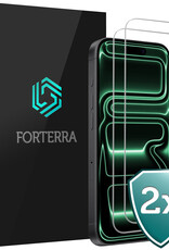 Forterra Forterra iPhone 17 Pro Max Screenprotector Glas Met Dichte Notch - 2 PACK