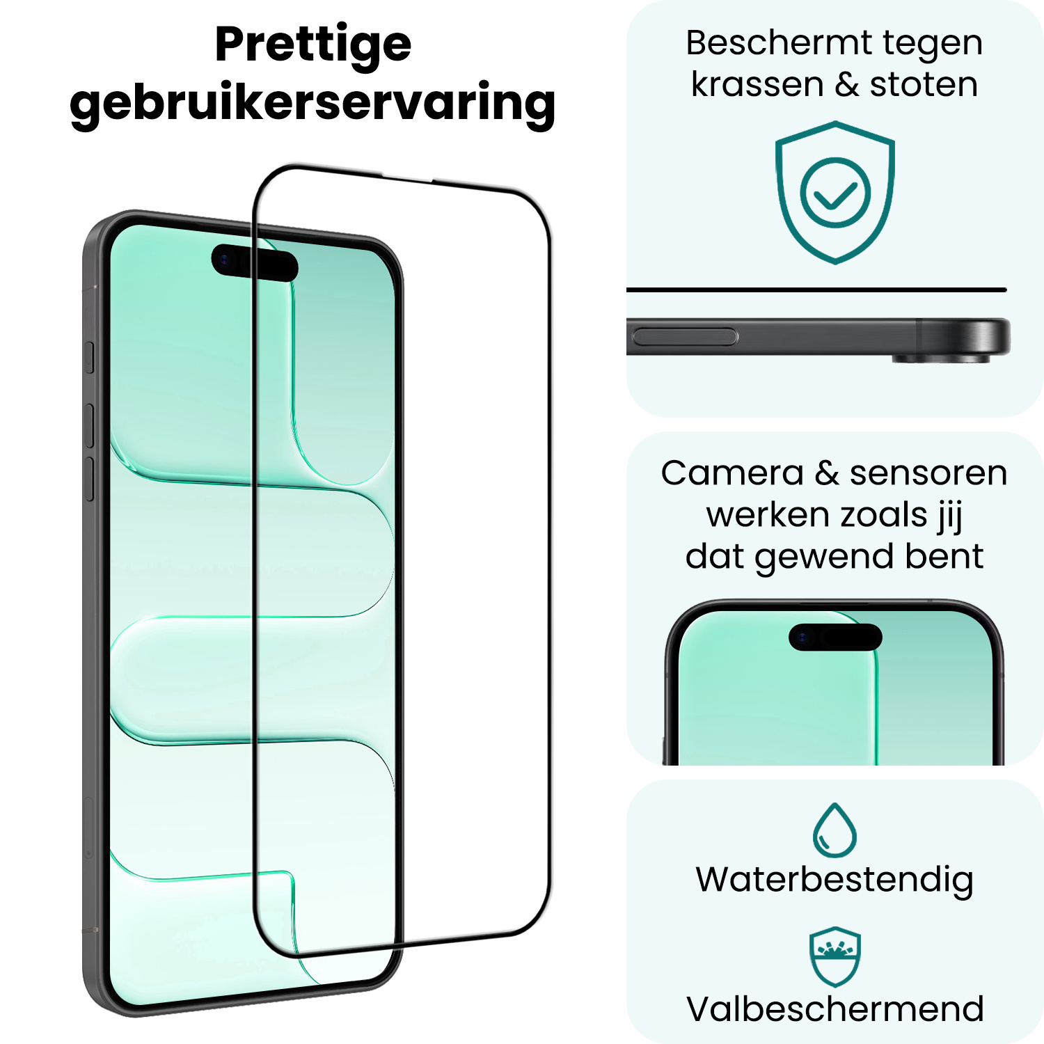 Forterra Forterra iPhone Air Screenprotector Glas Full Cover 2D