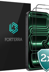 Forterra Forterra iPhone 17 Pro Screenprotector Glas Full Cover 2D - 2 PACK