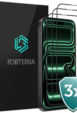 Forterra Forterra iPhone 17 Pro Max Screenprotector Glas Full Cover 2D - 3 PACK