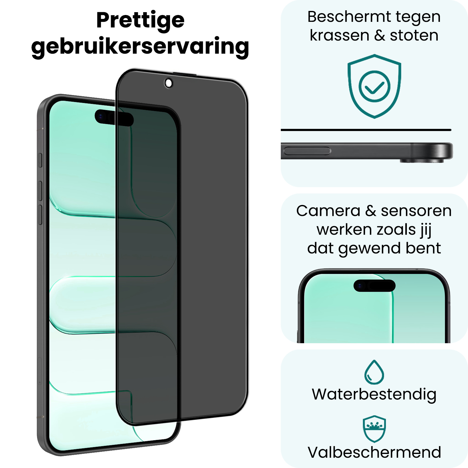 Forterra Forterra iPhone Air Screenprotector Glas Privacy