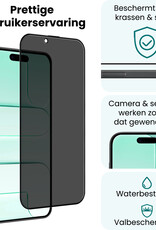 Forterra Forterra iPhone Air Screenprotector Glas Privacy - 2 PACK