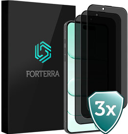Forterra Forterra iPhone Air Screenprotector Glas Privacy - 3 PACK