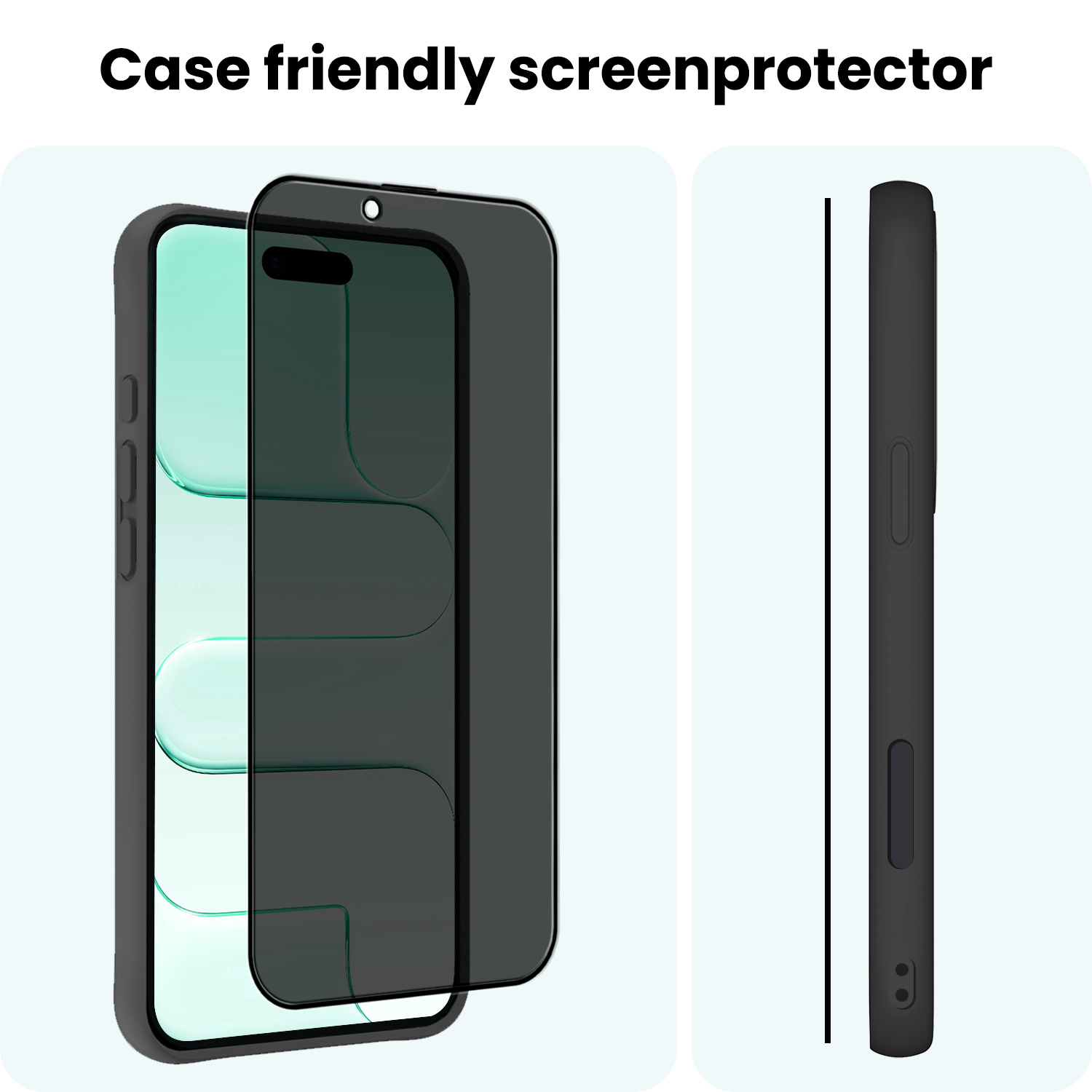Forterra Forterra iPhone Air Screenprotector Glas Privacy - 3 PACK