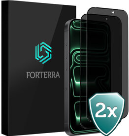 Forterra Forterra iPhone 17 Pro Screenprotector Glas Privacy - 2 PACK