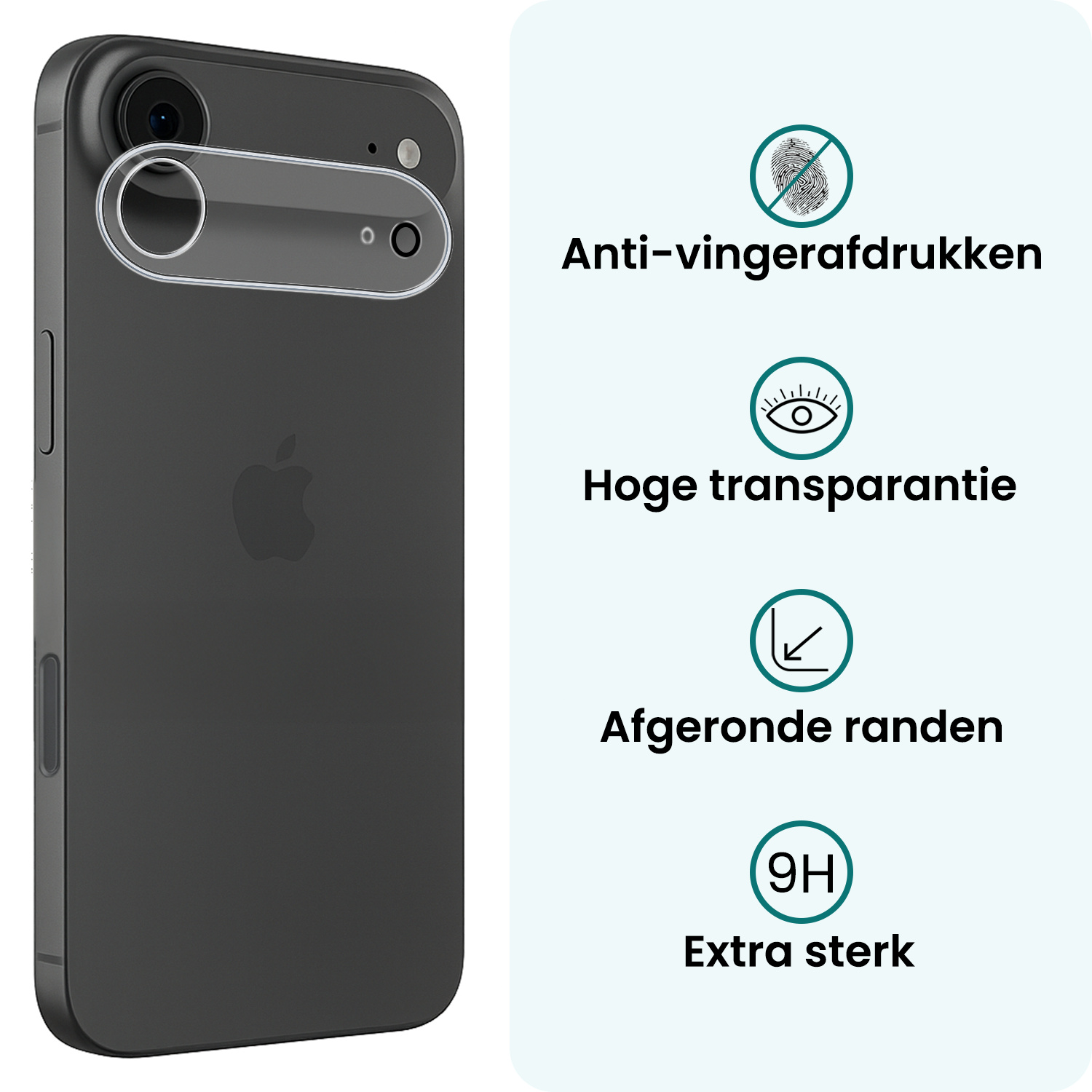 Forterra Forterra iPhone Air Camera Screenprotector - 2 PACK