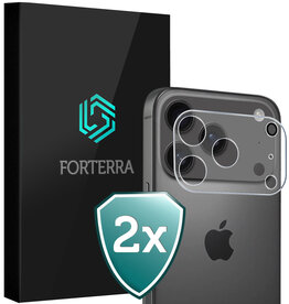 Forterra Forterra iPhone 17 Pro Max Camera Screenprotector - 2 PACK