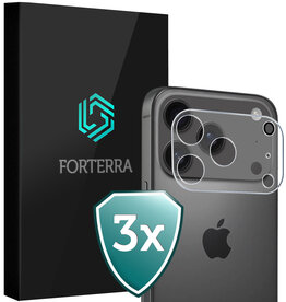 Forterra Forterra iPhone 17 Pro Max Camera Screenprotector - 3 PACK