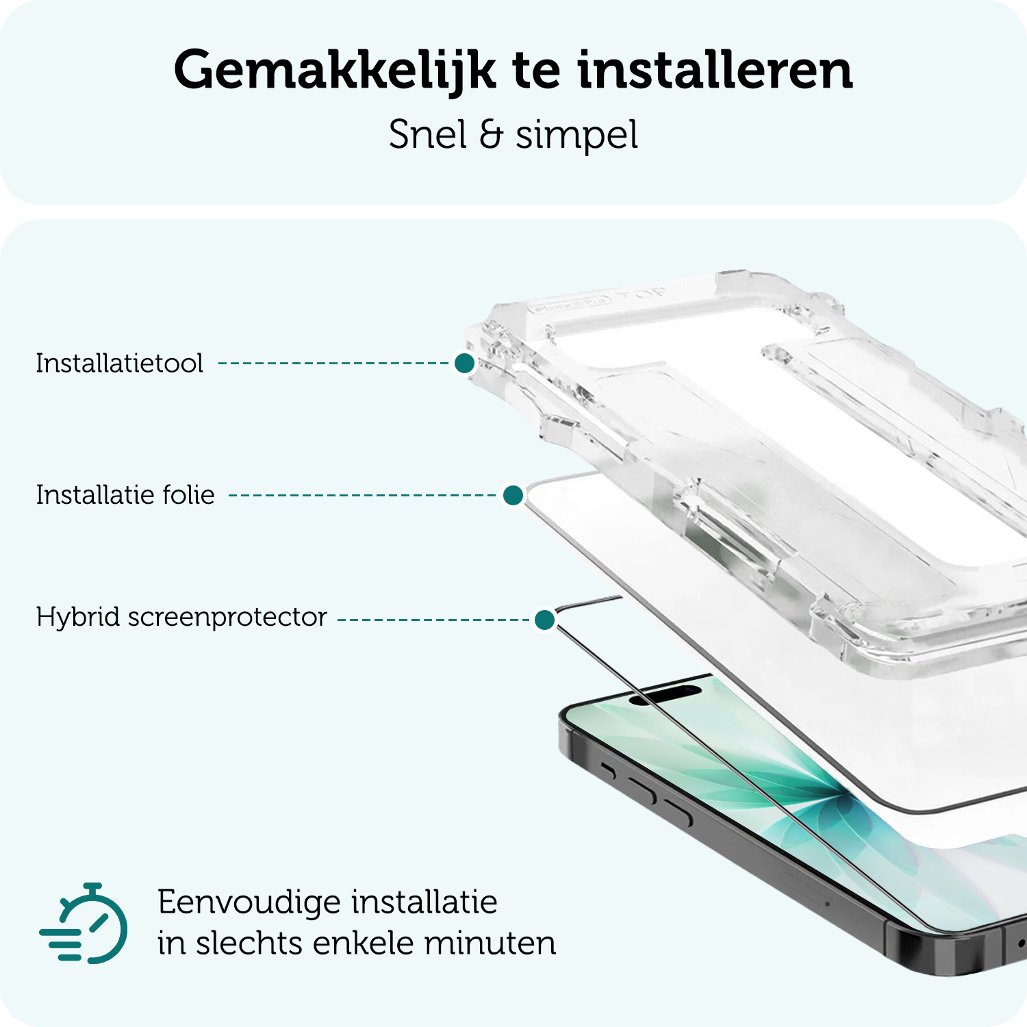 Forterra Forterra iPhone 17 Hybrid Screenprotector