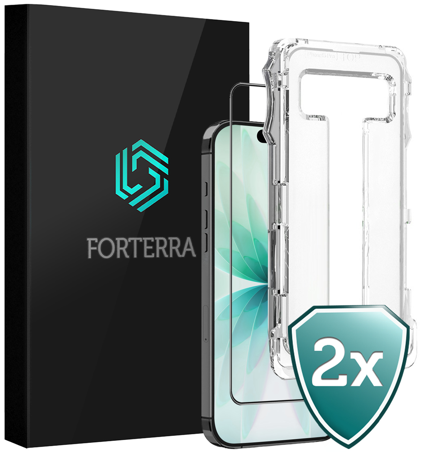Forterra Forterra iPhone 17 Hybrid Screenprotector - 2 PACK