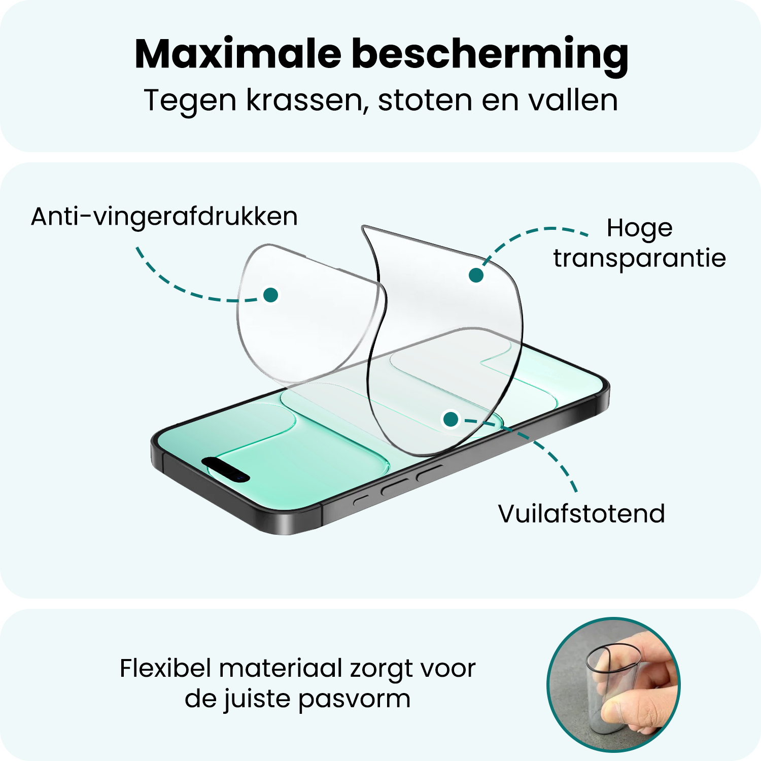 Forterra Forterra iPhone Air Hybrid Screenprotector