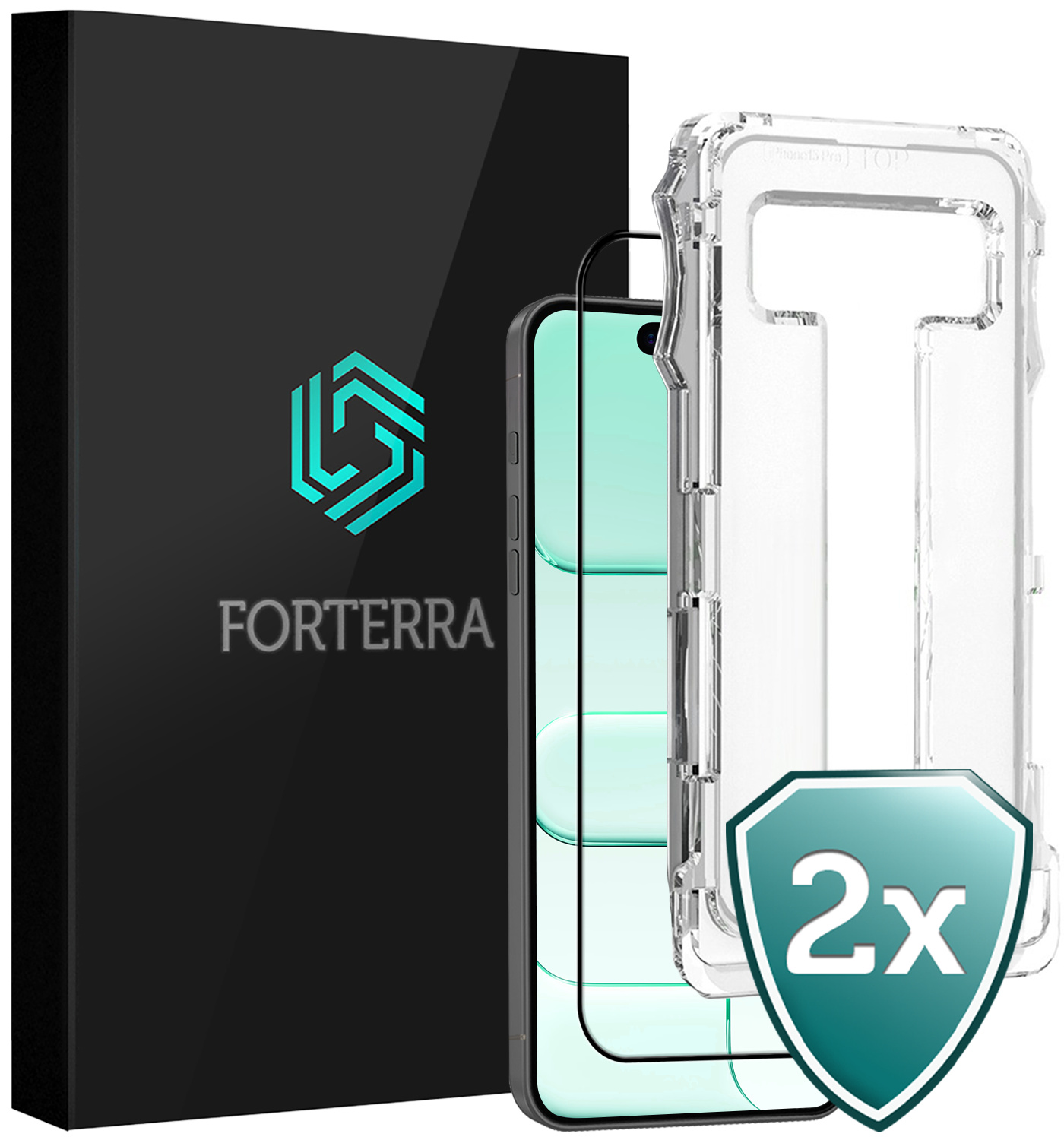 Forterra Forterra iPhone Air Hybrid Screenprotector - 2 PACK
