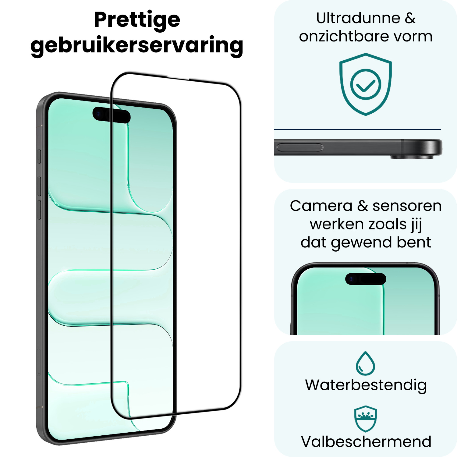 Forterra Forterra iPhone Air Hybrid Screenprotector - 3 PACK