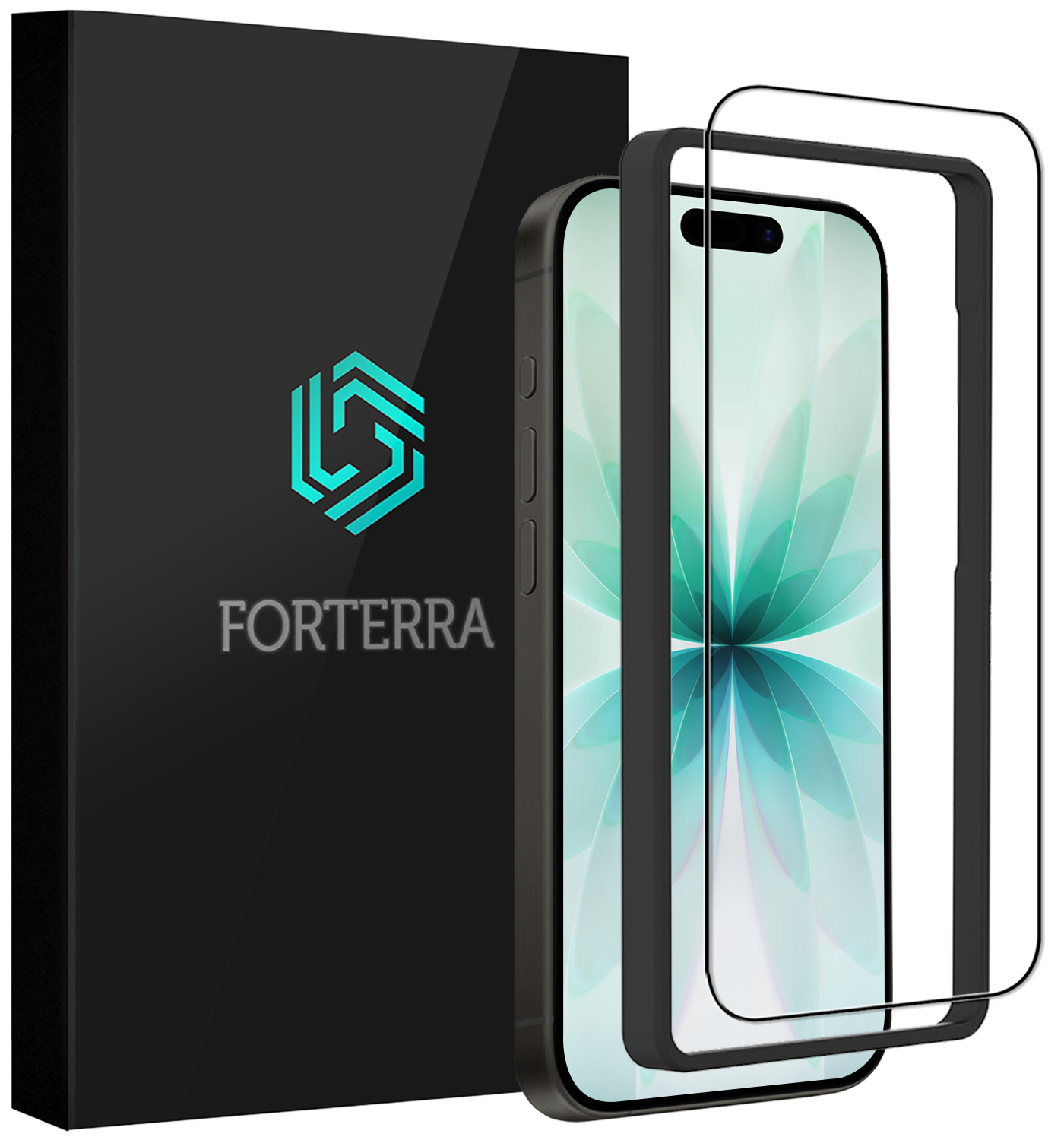 Forterra Forterra iPhone 17 Screenprotector Met Installieframe