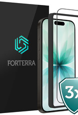 Forterra Forterra iPhone 17 Screenprotector Met Installieframe - 3 PACK