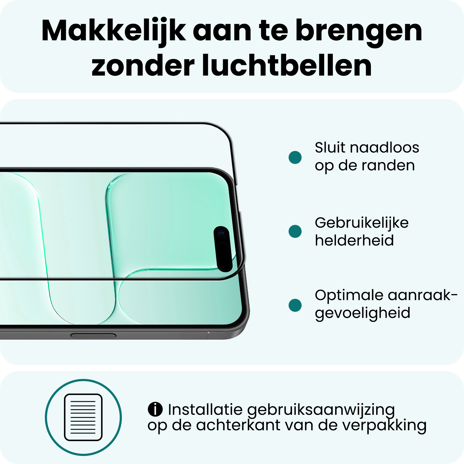 Forterra Forterra iPhone Air Screenprotector Met Installieframe