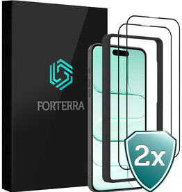 Forterra Forterra iPhone Air Screenprotector Met Installieframe - 2 PACK