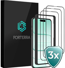 Forterra Forterra iPhone Air Screenprotector Met Installieframe - 3 PACK
