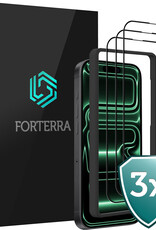 Forterra Forterra iPhone 17 Pro Max Screenprotector Met Installieframe - 3 PACK