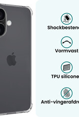 Forterra Forterra iPhone 17 Hoesje Shockproof - Transparant - 2 PACK