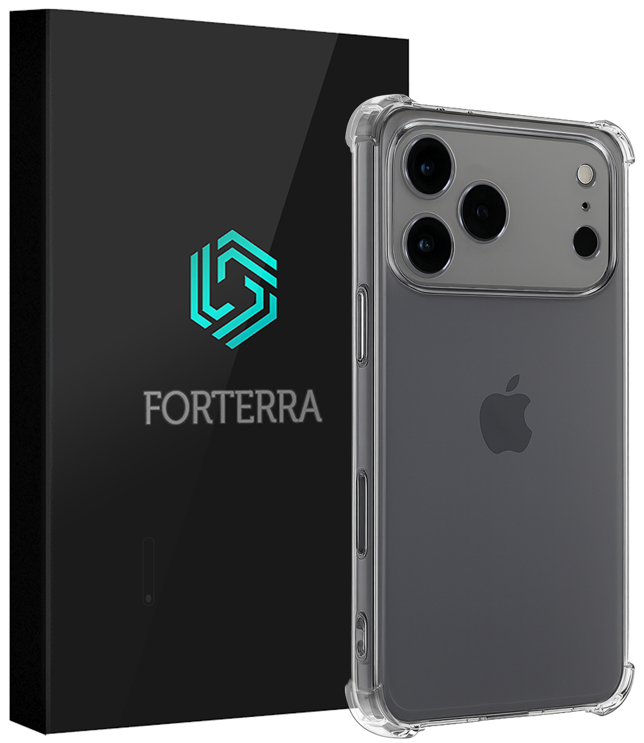 Forterra Forterra iPhone 17 Pro Hoesje Shockproof - Transparant