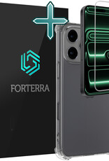 Forterra Forterra iPhone 17 Pro Max Hoesje Shockproof Met Screenprotector Met Dichte Notch