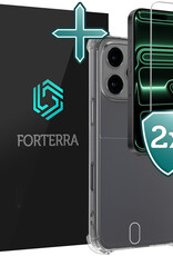 Forterra Forterra iPhone 17 Pro Max Hoesje Shockproof Met 2x Screenprotector Met Dichte Notch